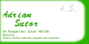 adrian sutor business card